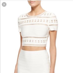 Herve Leger Ivory Top